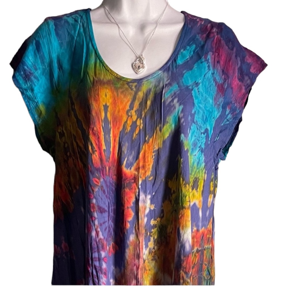 Long dress   Onesize.     CL/WH.   222461 - Picture 6 of 8